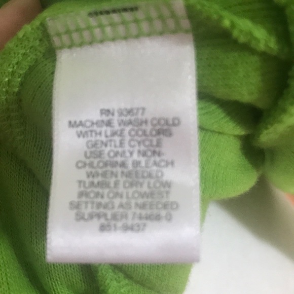 LIZ CLAIBORNE WAFFLE KNIT JACKET GREEN ZIP UP M - Picture 6 of 6